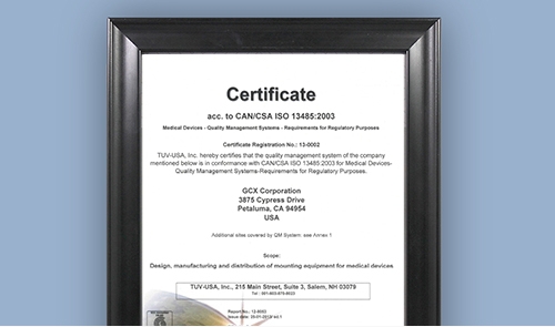 通过 ISO 13485 认证