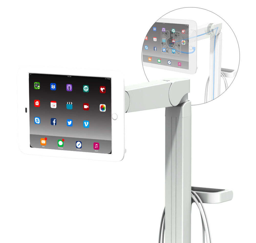 Tablet Roll Stand hiddencord