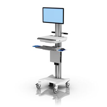 VHRC Variable Height Configurable Cart Monitor and Keyboard
