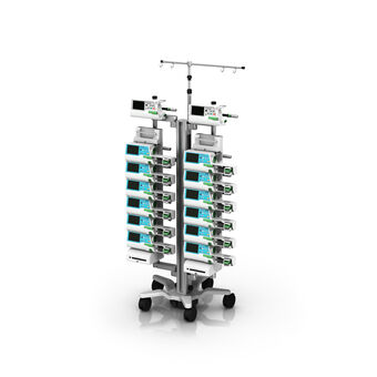 Terumo Infusion Cart with Dual Adjustable Posts