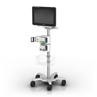 Philips IntelliVue MX750/850 on 46” / 116.8 cm Roll Stand with FMX-4