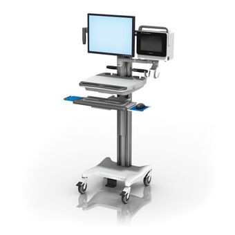 Philips IntelliVue MX400/450/500/550 on VHRC Variable Height Configurable Cart Monitor and Keyboard