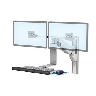 VHM-P Variable Height Arm for Dual Displays and Keyboard