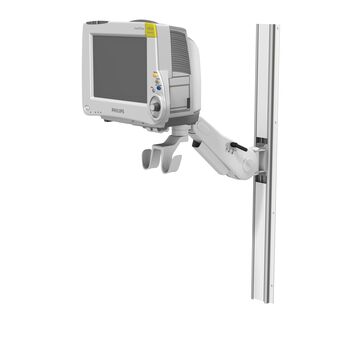 Philips IntelliVue MP20/30 on VHM Variable Height Arm Channel Mount