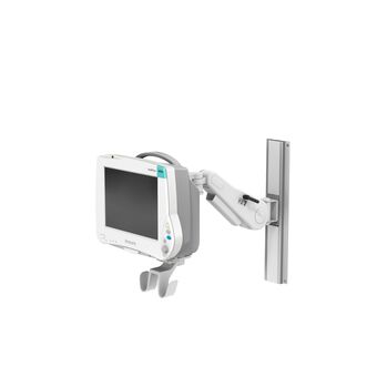 Philips IntelliVue MP40/50 on VHM Variable Height Arm Channel Mount with Front-End Suspension