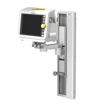 Philips SureSigns VM4/6/8 and VS3 / VS4 / VSV Series on M Series Pivot Arm using  VHC Variable Height Channel