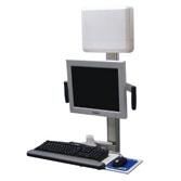 IntelliVue XDS mit einzelnem Bildschirm und verstellbarer Tastatur