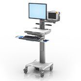 Philips IntelliVue MP5 on VHRC Variable Height Configurable Cart with Monitor and Keyboard