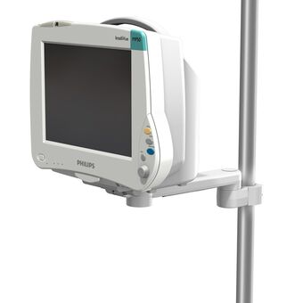 Philips IntelliVue MP40/50 on M Series Pivot Arm with 38 mm Post Interface