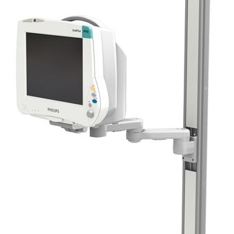 Philips IntelliVue MP40/50 on M Series Articulating Arm Channel Mount