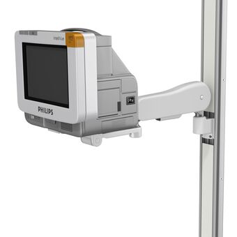 Philips IntelliVue MP5 on VHM-25 Variable Height Arm Channel Mount