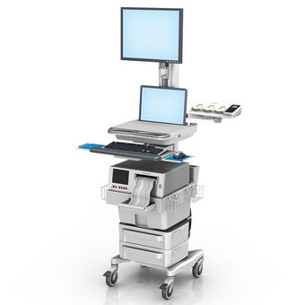 Philips FM40/50 RC Series Classic Fetal Monitoring Workstation with Laptop Mount