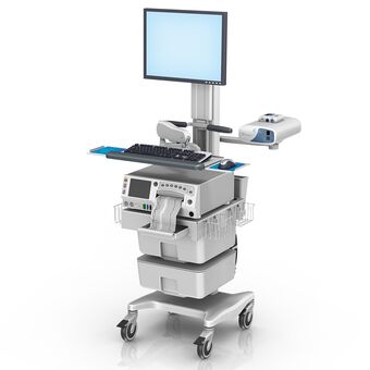 Estación de trabajo con monitor individual para monitoreo fetal GE Corometrics Serie 250cx