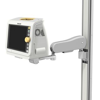 Philips SureSigns VM4/6/8 and VS3 / VS4 / VSV Series on VHM-25 Variable Height Arm Channel Mount