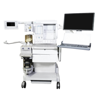 GE Healthcare Aestiva 上带 8 英寸后端延伸臂，用于平板显示器和键盘的 VHM Series