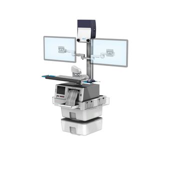 Philips FM40/50 Fetal Monitoring Dual Monitor Wall Mount Workstation with VHM-25 Keyboard