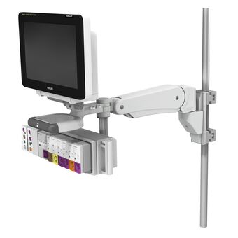 Philips IntelliVue MX600-850 on VHM-PL Variable Height Arm with 19-57mm Post Mount Interface