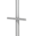 Rail 10 x 25 mm de 30,5 cm (12") pour colonne de 5,1 cm (2") de diamètre avec position gauche/droite du rail réglable