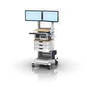 FC-0004-81 - MC Series Fetal Cart Kit  - Includes: (2) Worksurface LED Lights, Maple FM Tray & Work Surface, 3 Drawers, Pull-Out Keyboard, Power Strip and Counterweight