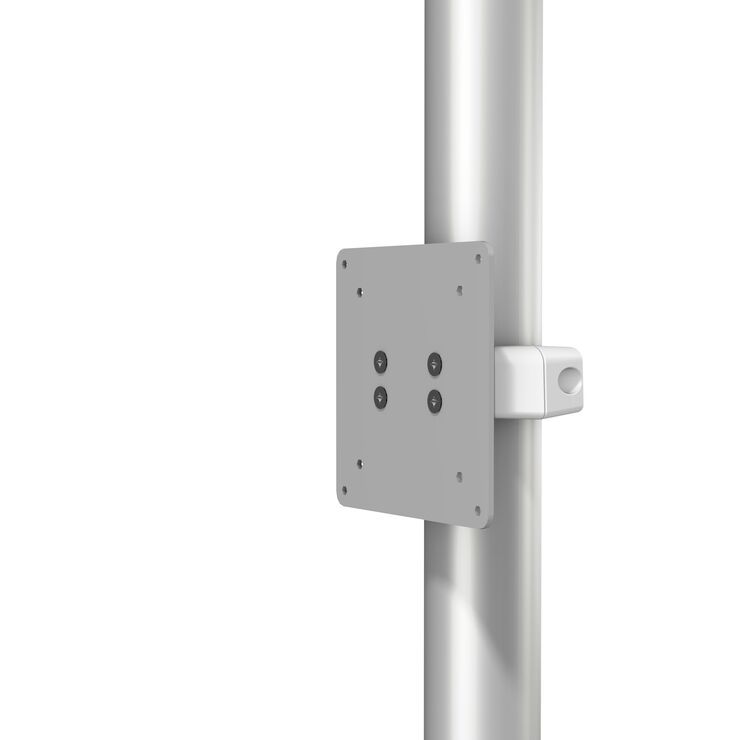 FLP-0001-104 - Montura al res para dispositivos compatibles con VESA de 75/100 mm sobre postes de 2 in / 5.1 cm de diámetro