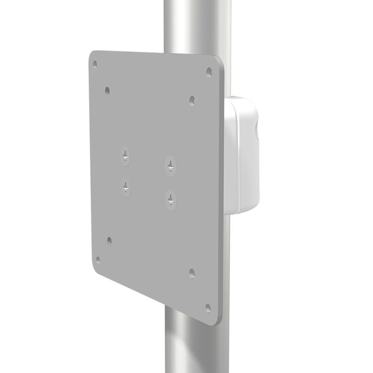FLP-0008-39 - Direkte Stangenhalterung (Stangendurchmesser 1,25"/32 mm) für VESA-kompatible Geräte (75/100 mm)