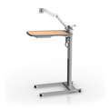 Fusion Maple Patient Engagement Overbed Table with PRO-ADJUST™ Tablet Arm