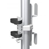 RS-0021-03 - Montura para fuente de alimentación sencilla con organizador de cables para postes de 2 in /5.1 cm