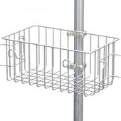 RSL-0003-09 - Basket with Cord Wrap and Cable Hooks for Light Duty Roll Stand with 1.25"/3.2 cm Diameter Post