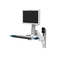 Dräger C700 Monitor on VHM-P Variable Height Arm Channel Mount with Keyboard