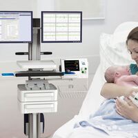 Mom And Baby Room OBIX Fetal Monitor Cart