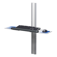 Flush Folding Keyboard Mount with 20.8"/52.8 cm with Left/Right Mouse Trays