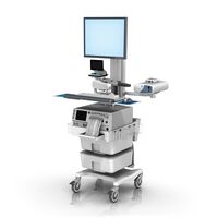 Monica FM fixed Height Roll Cart single Monitor with Telemetry loaded LG