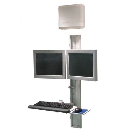 IntelliVue XDS with Dual Monitors and Adjustable Keyboard on 49" VHC