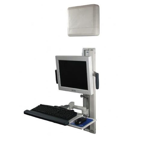 IntelliVue XDS with Single Monitor and Adjustable Keyboard on 36" VHC