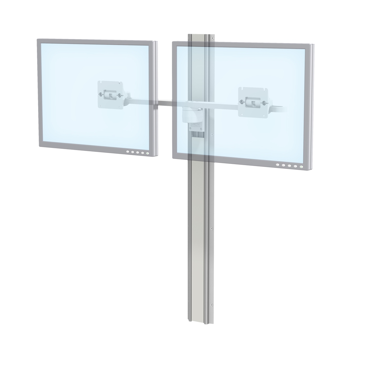 M Series Dual Monitor Mount | GCX Medical Mounting Solutions