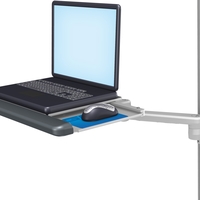 M Series Sliding Laptop Tray with 12x8"/ 20.3x30.5 cm Articulating Arm