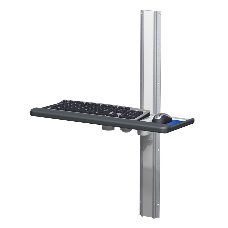 M Series Keyboard Mount with 8"/20.3 cm x 8"/20.3 cm Articulating Arm and 26"/66 cm Standard Keyboard Tray