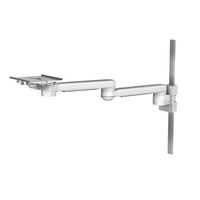 M Series Articulating Arm 12 x 12"/30.5 x 30.5 cm with Slide-In Mounting Plate for Vertical Rail