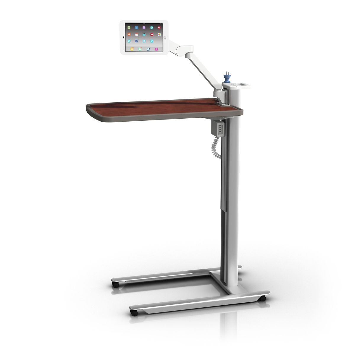 Patient Overbed Table with Light… | GCX Medical Mounting Solutions