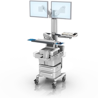 Philips FM20/30 Fetal Monitoring Workstation with Dual Horizontal Monitor Mount