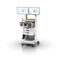Philips FM40/50 Fetal Monitor Cart with Pull-Out Keyboard