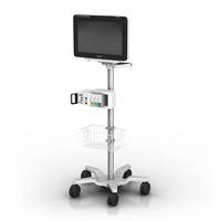 Philips IntelliVue MX600-850 with Single FMX-4 on 39.5″ /​100.3 cm Roll Stand