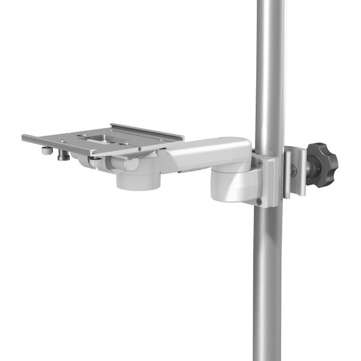 PM-0006-30 - M Series 8" / 20.3 cm Pivot Arm with Slide-In Mounting Plate and Post/Pole Transport Clamp Interface