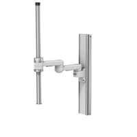 8 x 8"/20.3 x 20.3 cm M Series PolyQuip Articulating Arm with 12"/30.5 cm Up Post and 7"/17.8 cm Down Post