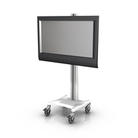 Large Flat Panel/TV Fixed Height Mobile Mount