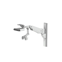 Philips IntelliVue MP40/50 on VHM-P Variable Height Arm Channel Mount with Dual Cable Hooks with 3" / 7.6 cm Down Post for Cable Management