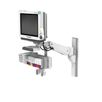 VHM-P (Non-Locking) Variable Height Arm for IntelliVue MP60/70, MX600/700/800 with Dual Cable Hooks for Cable Management