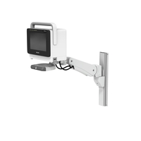 Philips IntelliVue MX400/450/500/550 on VHM-PL Variable Height Arm Channel Mount with Vertical Position Lock