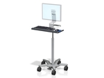 Monitor y teclado en carrito médico de altura variable VHRS