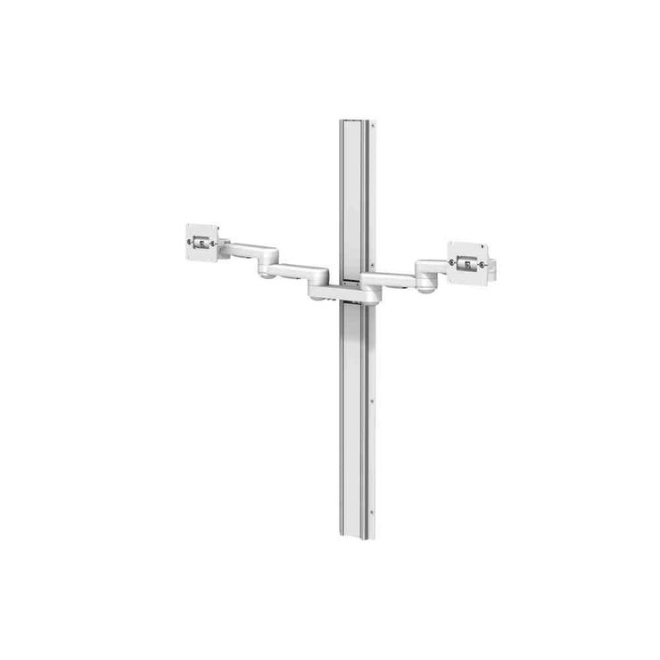 WMM-0015-05 - Channel Mount Cross Bar with Dual 8 x 8" / 20.3 x 20.3 cm M Series Articulating Arms